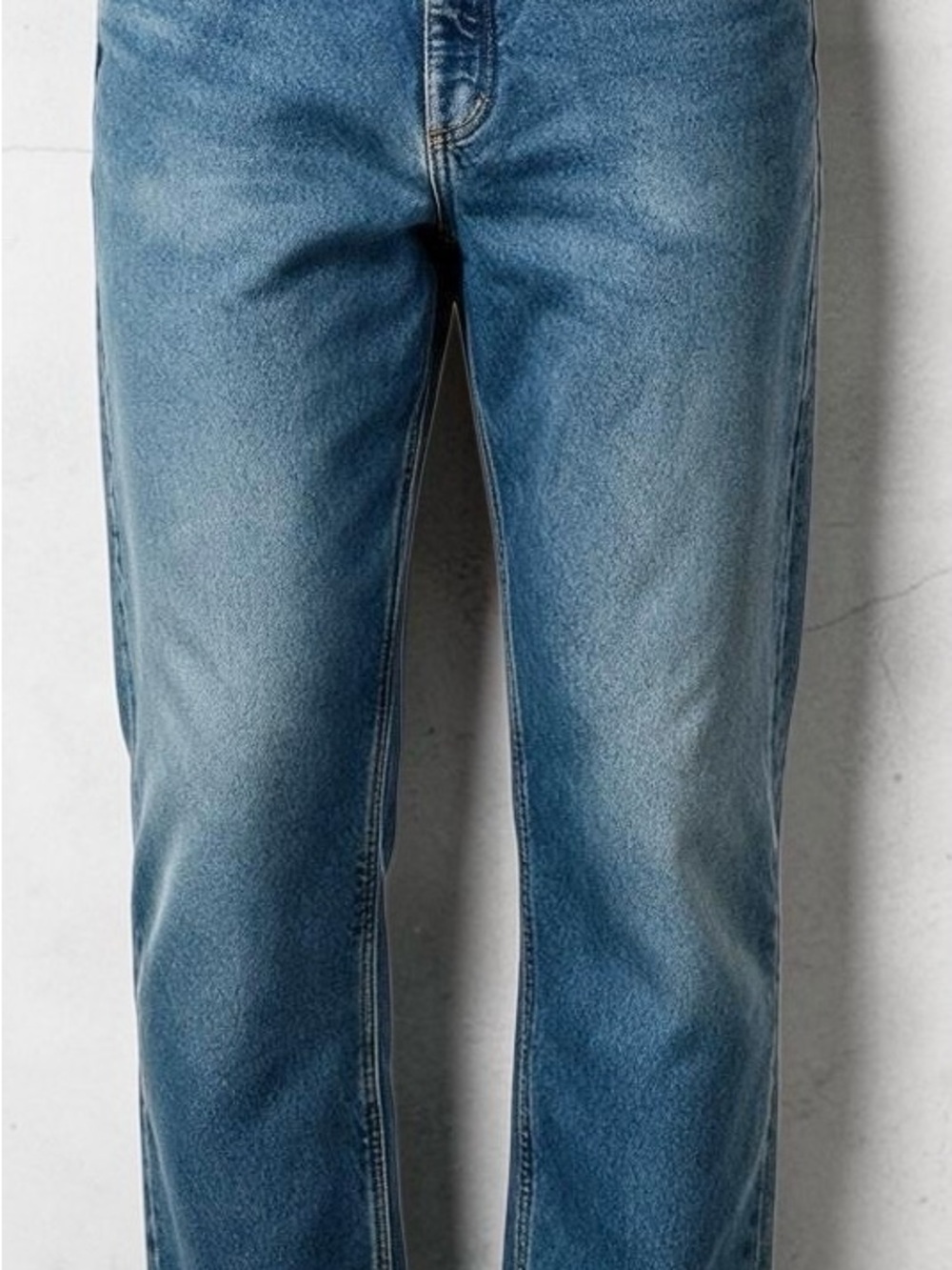 Carhartt Fleece Lined Straight Blue Jeans Mens 36x36 Medium Wash Workwear Denim